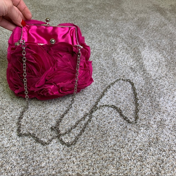 Pink Floral Crossbody Purse - Picture 7 of 9